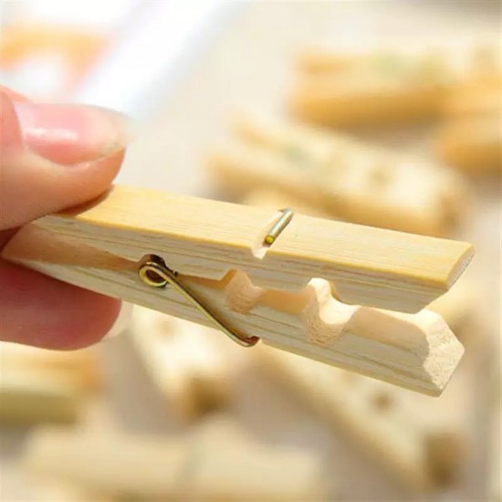 Wooden Laundry Tweezers 20 pieces 